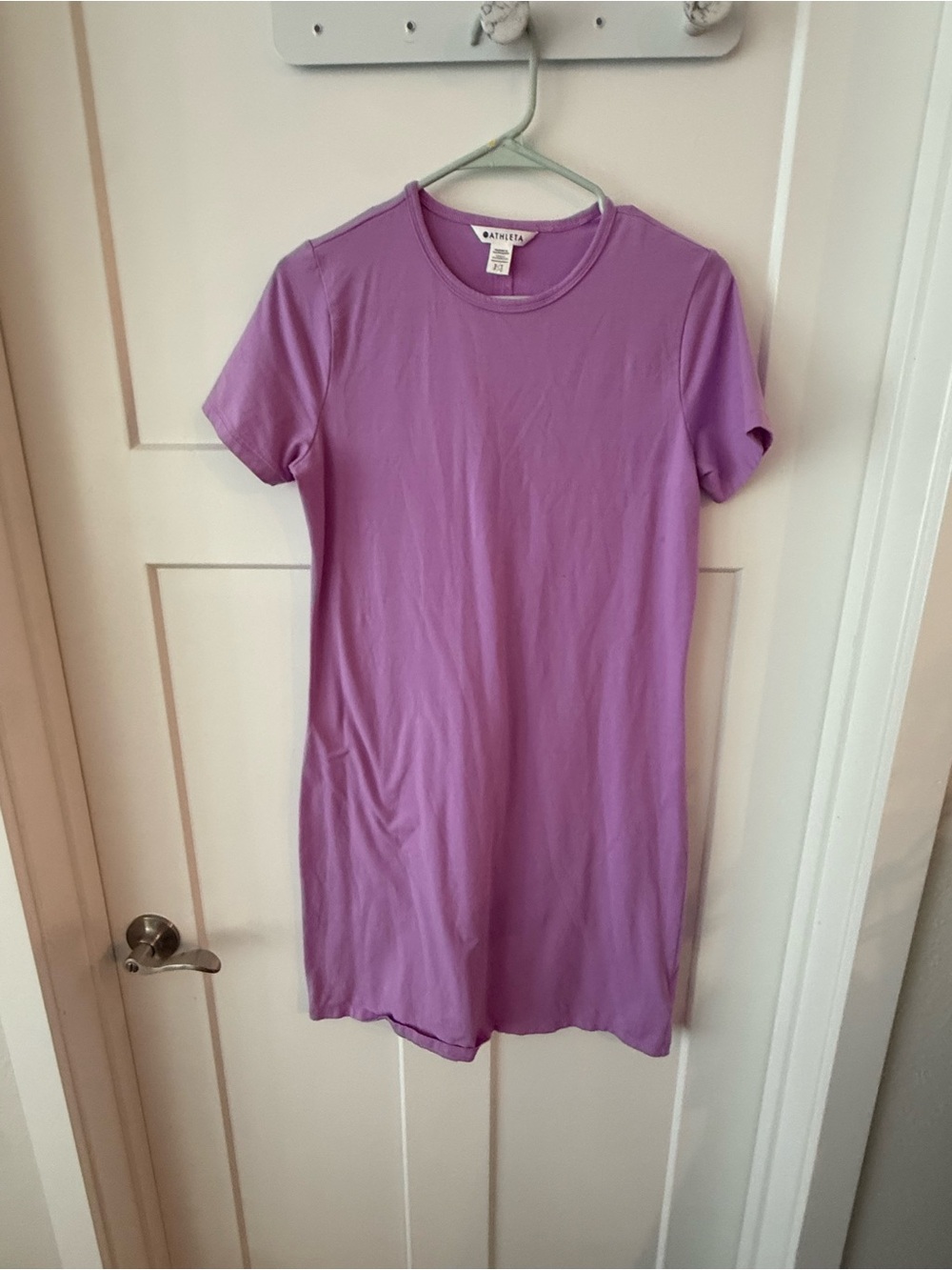 Athelta  Lavender Short Sleeve Tee Dress summer 2024 NWOT